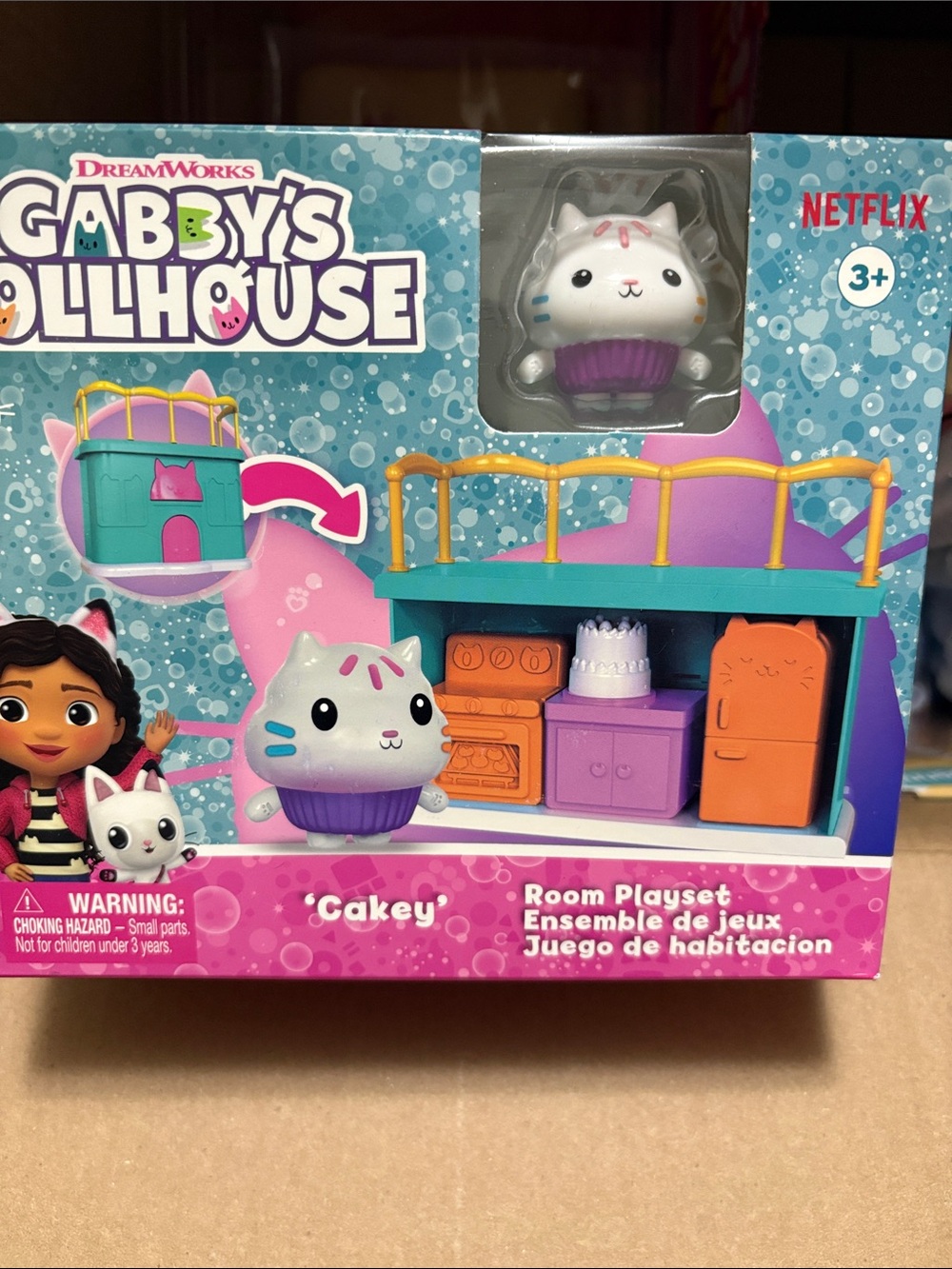 DreamWorks Gabby’s Dollhouse ‘Cakey’ Playset - White, Purple, Teal, Orange